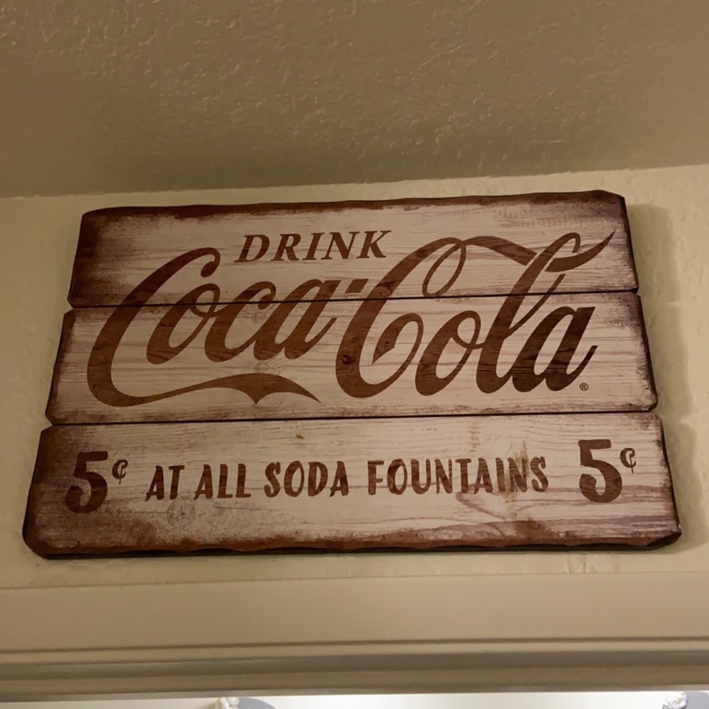 Vintage looking Coca Cola sign